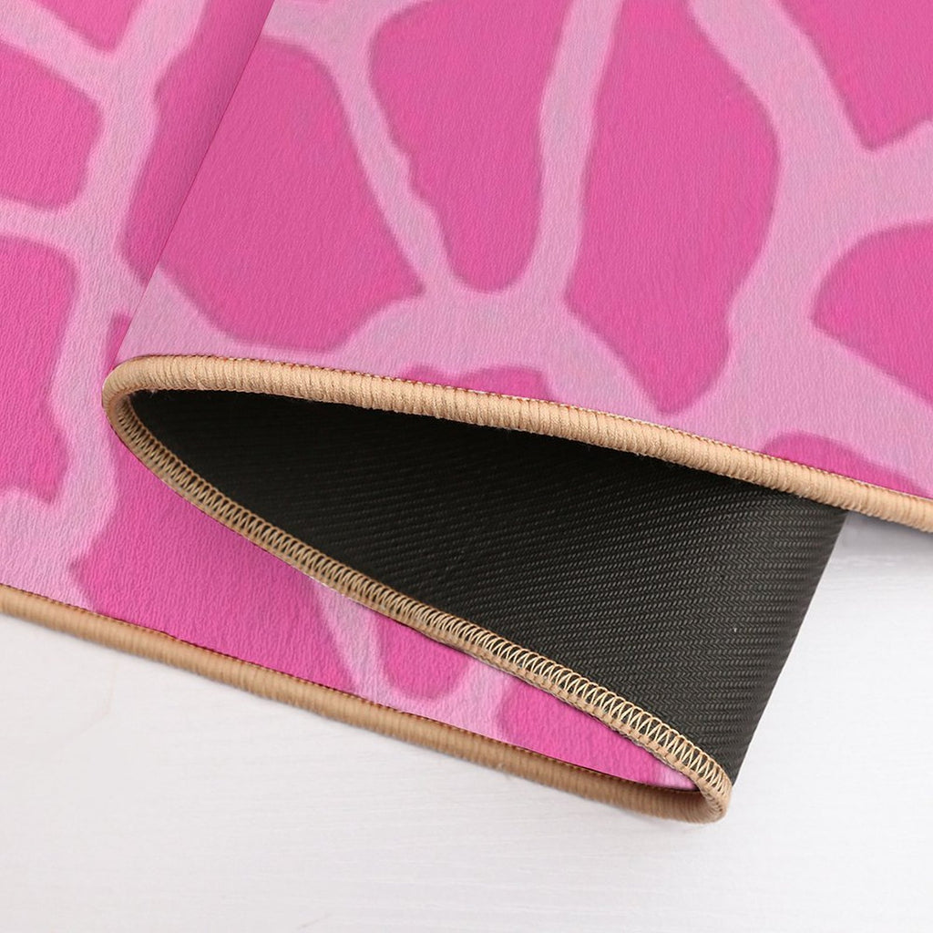 Giraffe Print Hot Pink  Versatile Bath Mat