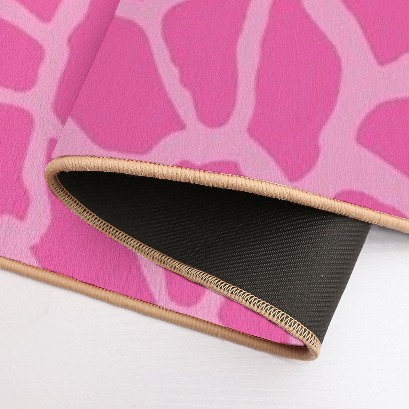 Giraffe Print Hot Pink  Versatile Bath Mat