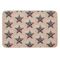 Rustic American Flag Star - Patriotic Wall Art  Pet-Safe Bath Mat