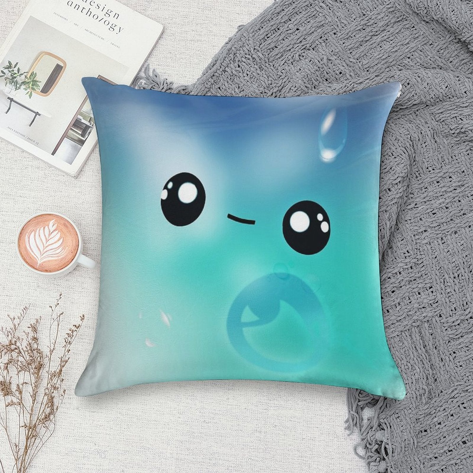 Water Sprite Plushy Soft Ultra-Soft Texture Throw Pillow