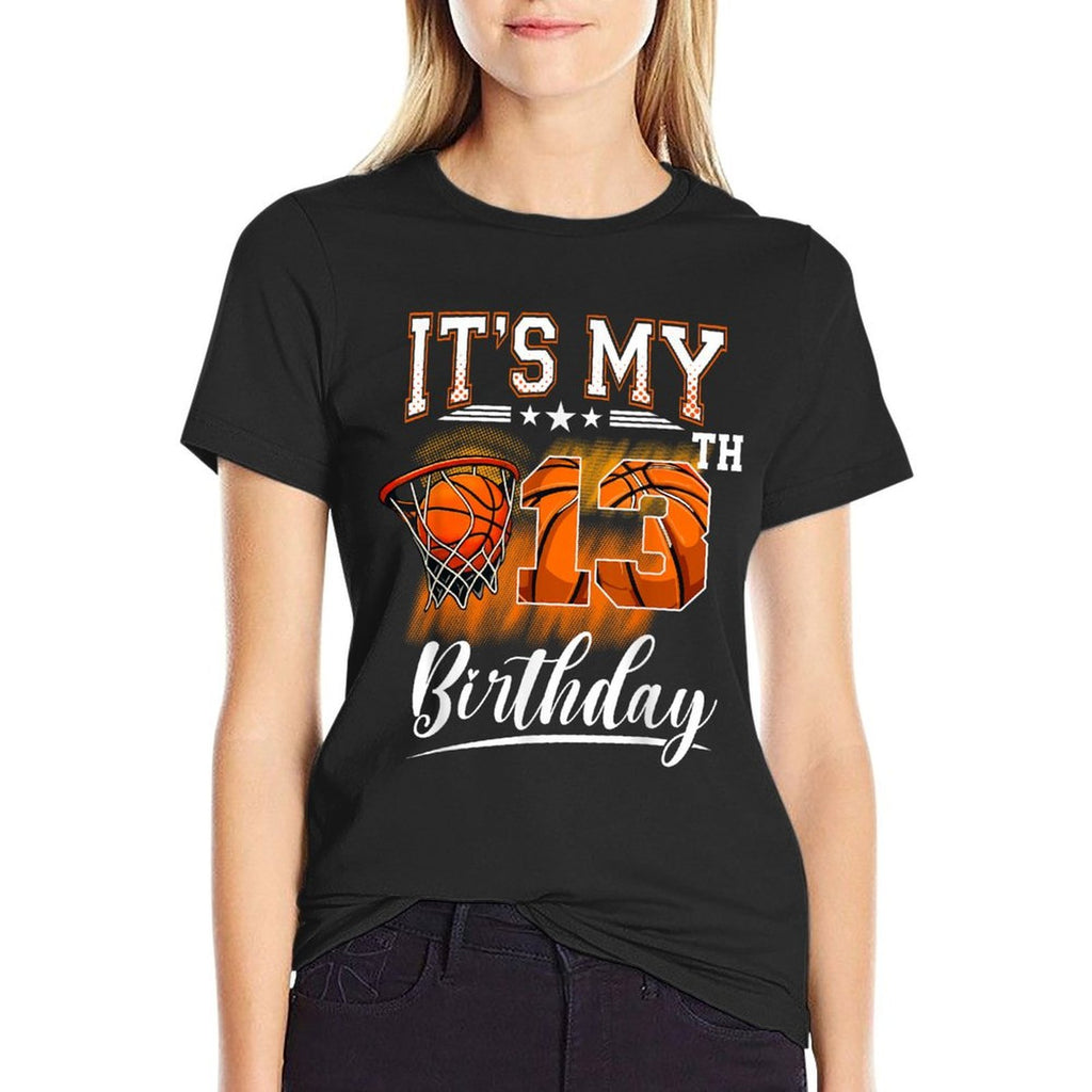 It's My 13th Birthday Basketball Theme 13 Years Old Birthday  Classic T-Shirt