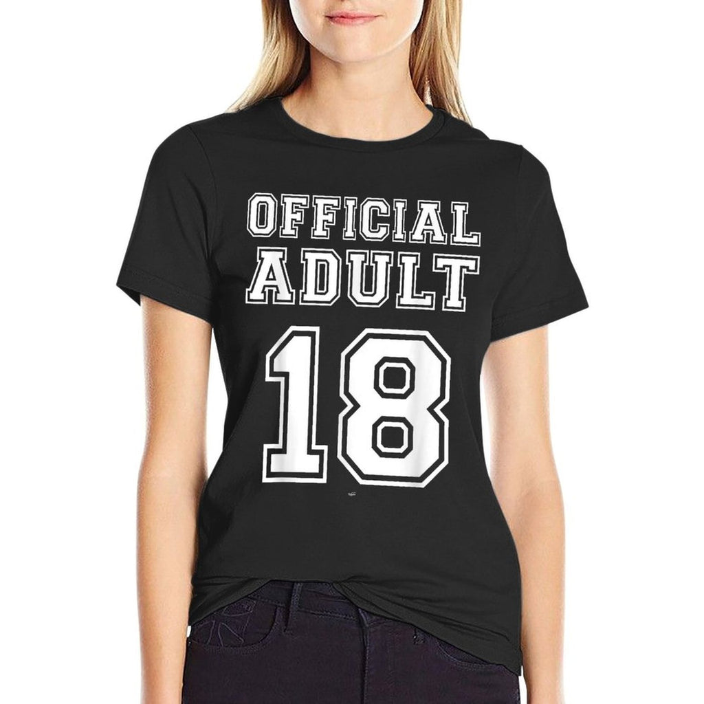 Official Adult 18th Birthday T-shirt  Vintage-inspired T-Shirt