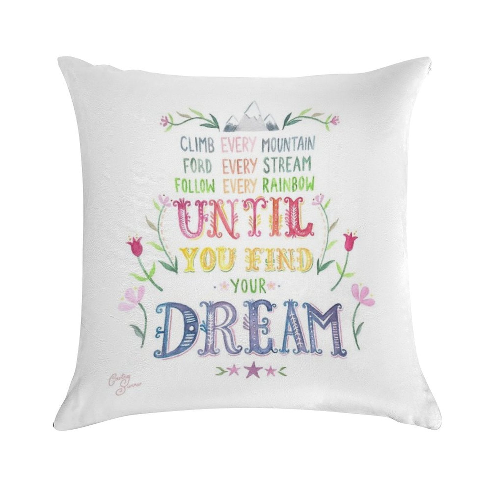 Sound of Music Climb Every Mountain Soft Skin-Friendly Throw Pillow