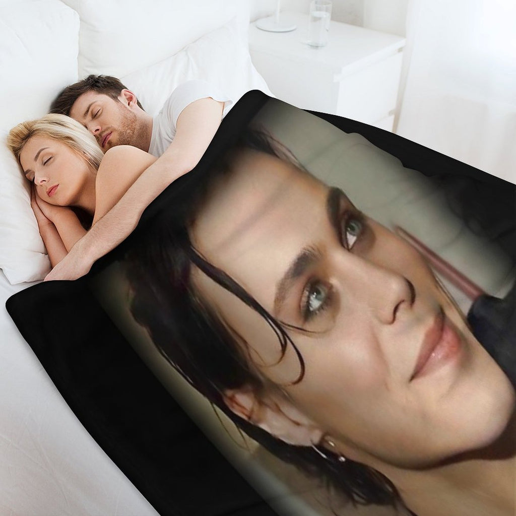 HIM- Ville_Valo_young_ Lightweight Throw Blanket