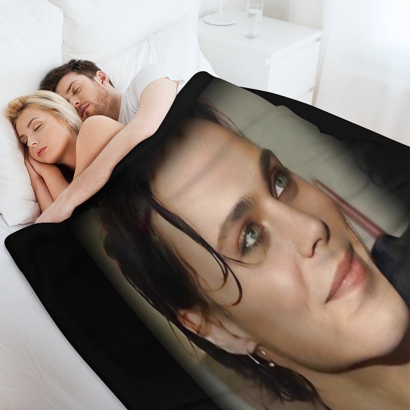 HIM- Ville_Valo_young_ Lightweight Throw Blanket