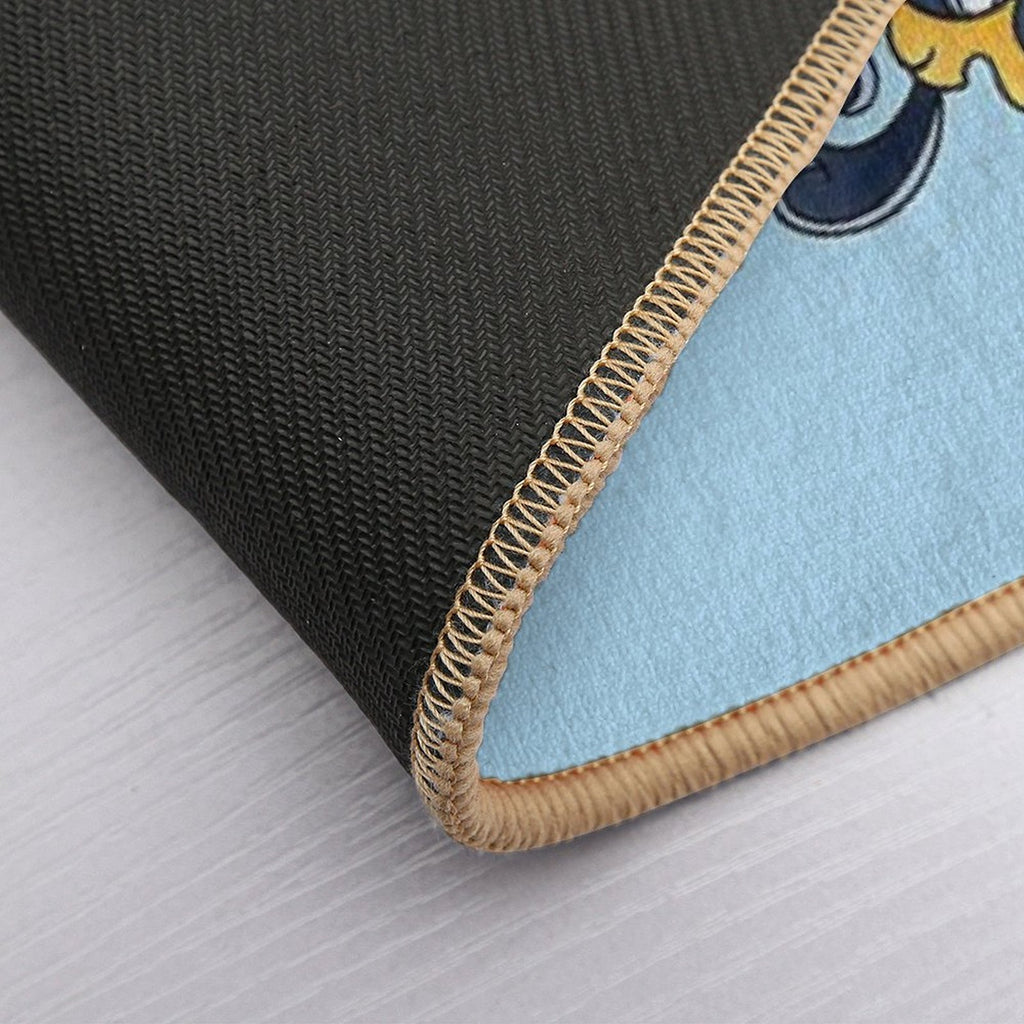 BHUTAN DRAGON-light Blue  Absorbent Bath Mat