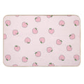Peach Pattern on Light Pink  Multi-Purpose Bath Mat