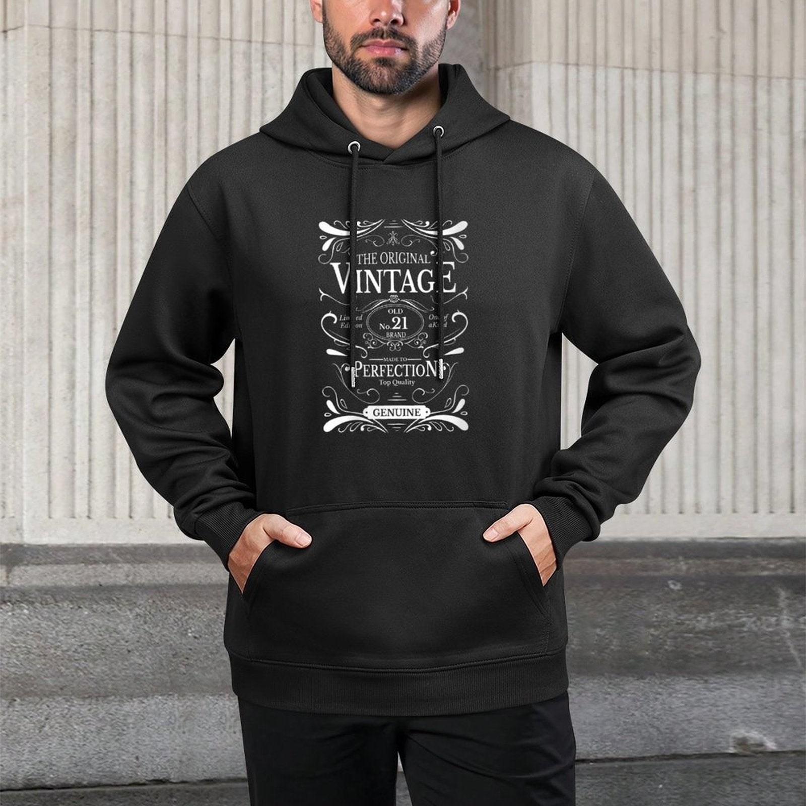 Womens 21st Birthday Gift Son Daughter 21 Year Old Boys Girls Shape Retention Hoodie