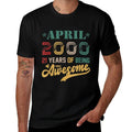 Vintage April 2000 Awesome 21 Years Old 21st Birthday  Slim-fit Cut T-Shirt