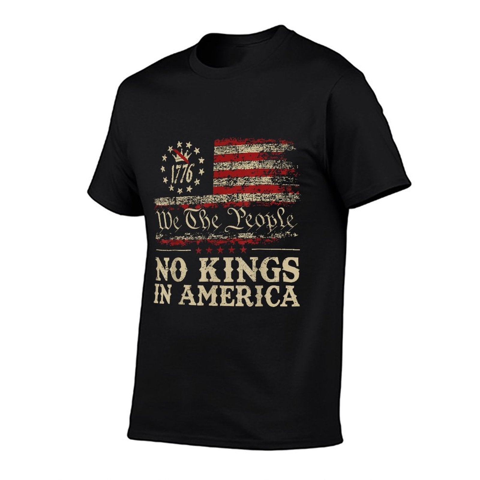 No Kings In America We The People Political Men Women  Wrinkle-resistant T-Shirt
