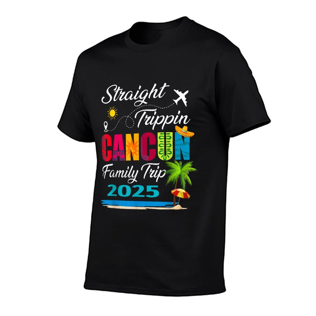 Straight Trippin 2025 Family Trip Cancun Mexico Vacation  Odor-resistant T-Shirt