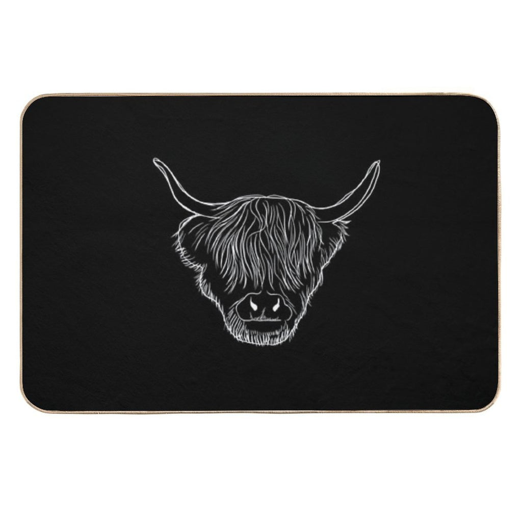 Scottish Highland Cow  Long-Lasting Bath Mat