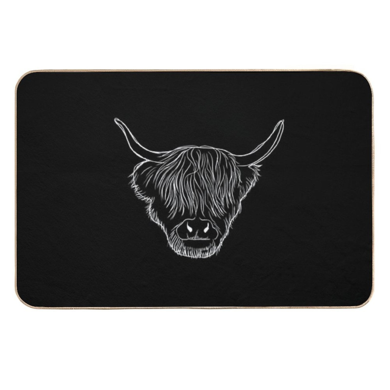 Scottish Highland Cow  Long-Lasting Bath Mat