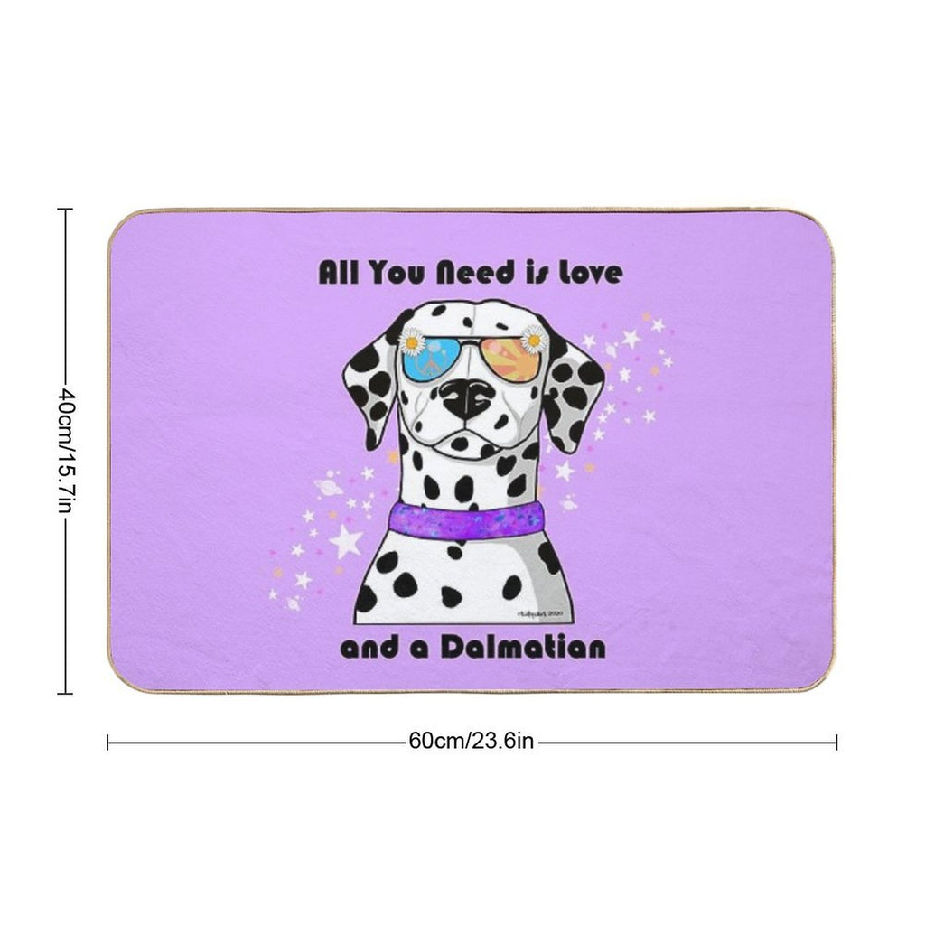 All You Need Is Love And A Dalmatian  Toxin-Free Bath Mat