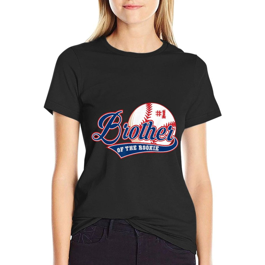 Brother of Rookie 1st Birthday Baseball Theme Matching Party  Easy-care T-Shirt