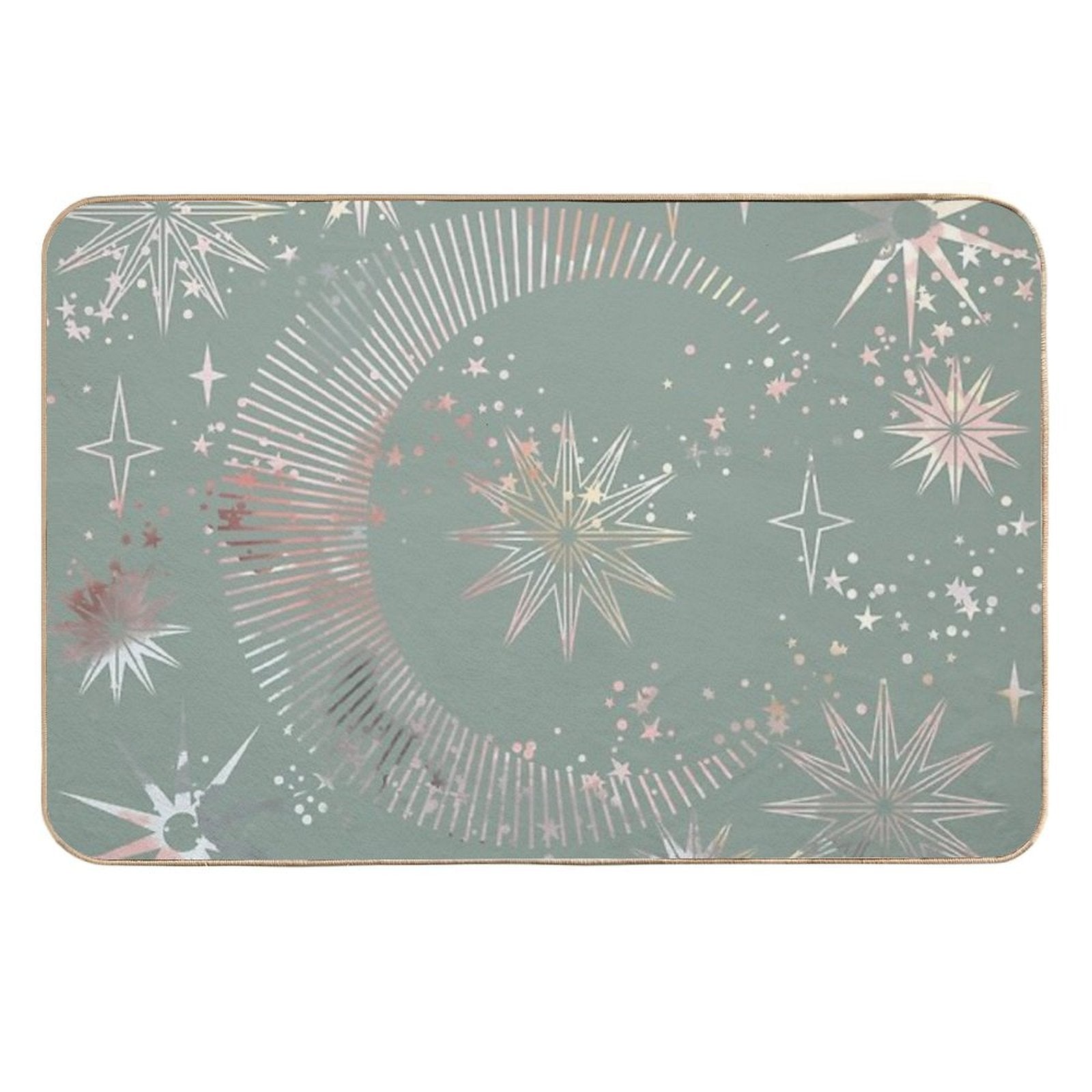 Mystic Green Moon  High-Traffic Bath Mat