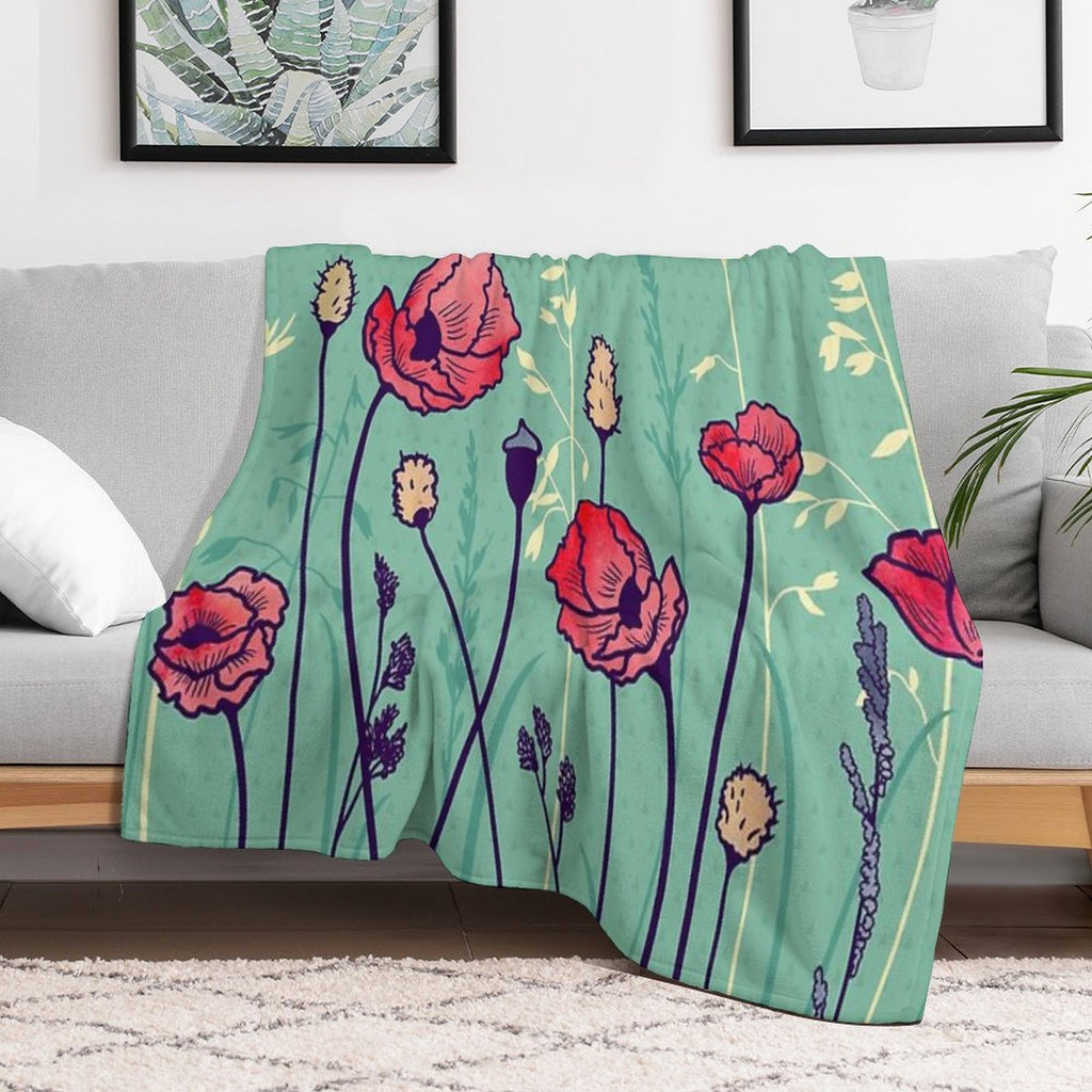 Summer Field Quick-dry Throw Blanket