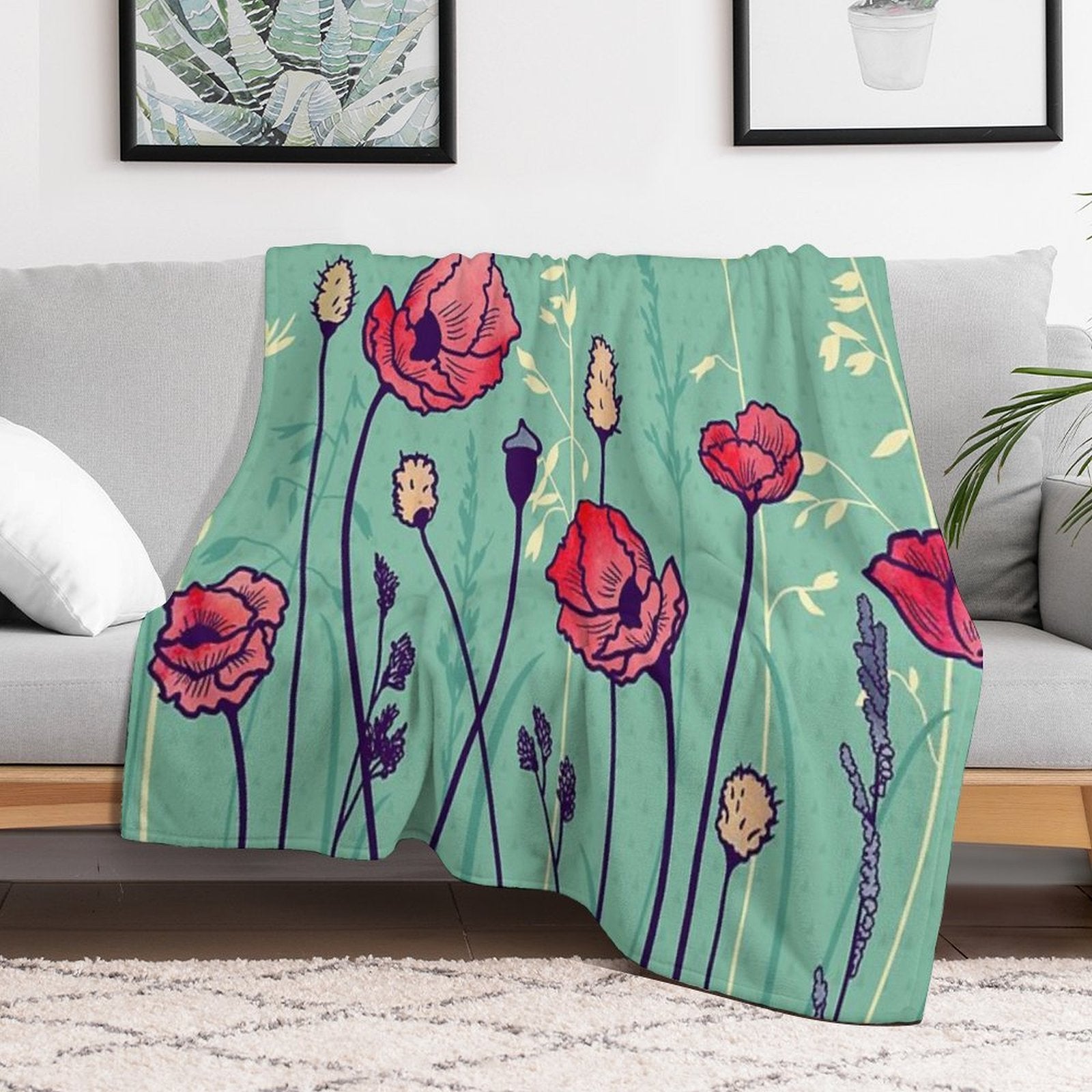 Summer Field Quick-dry Throw Blanket