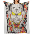 Goro Majima Hanya Tattoo Large Version Travel-friendly Throw Blanket