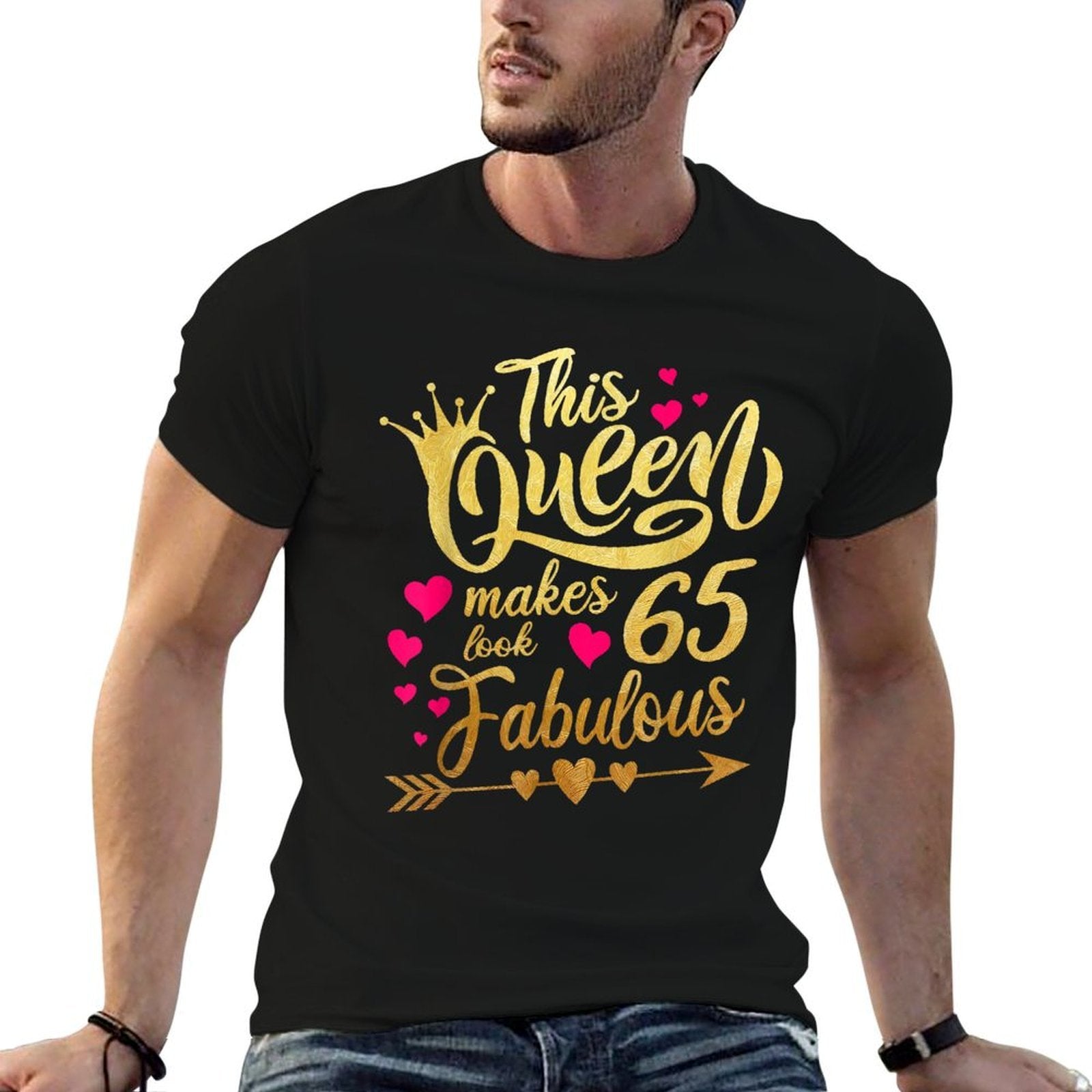 This Queen Makes 65 Look Fabulous 65th Birthday  Lightweight T-Shirt