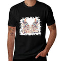 Bleached July 4th Freedom Wings Patriotic USA Angel Wings Premium  Stretchy T-Shirt
