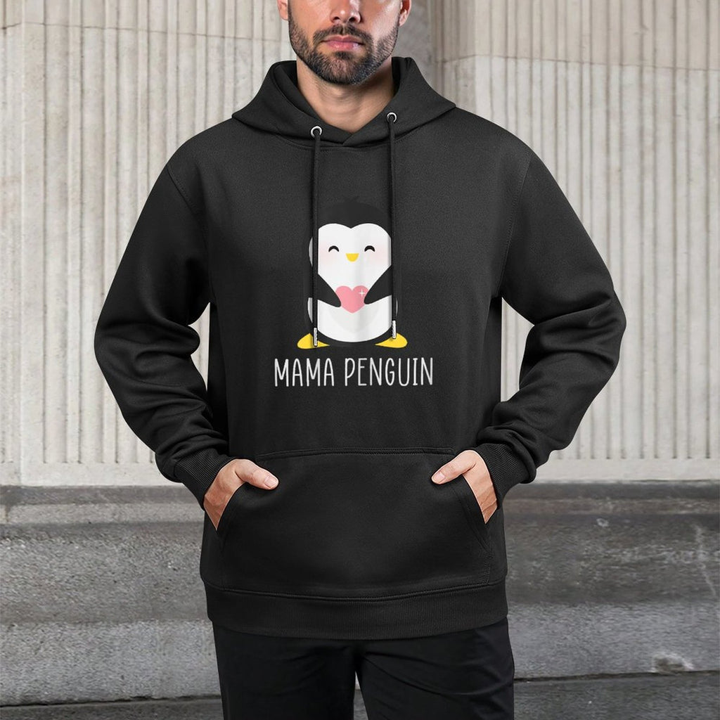 Penguin MAMA - Mothers Funny  Cute Dad Gift Colorfast Hoodie
