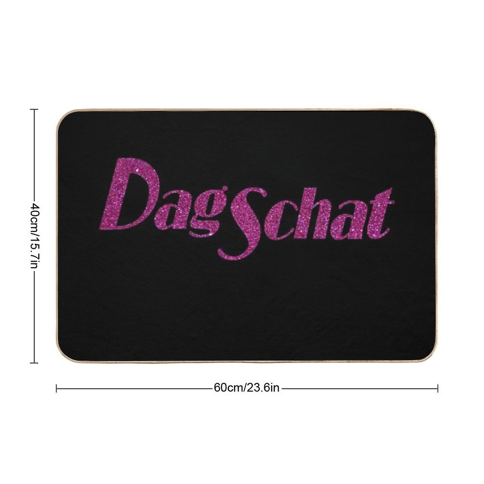 Drag Race Holland - Dag Schat (Bye Hun - Love Hon) - Pink Glitter - Fred Van Leer - RuPaul's  Pet-Safe Bath Mat