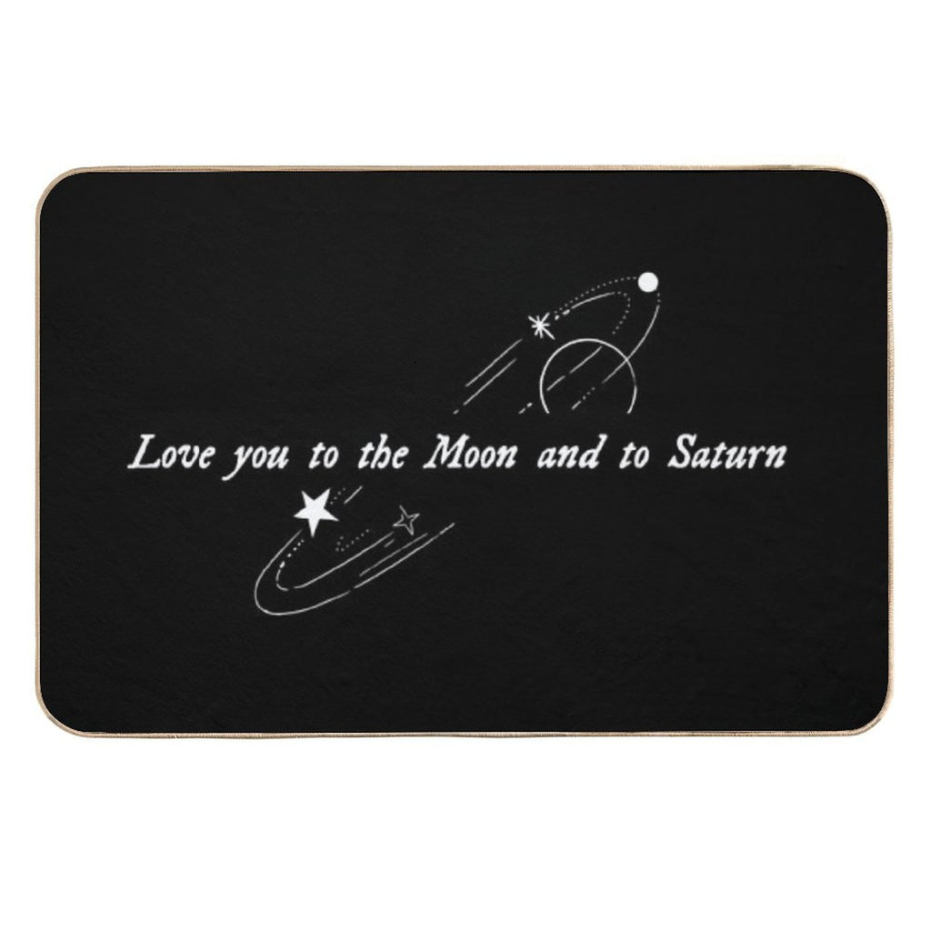 Love You to The Moon And to Saturn (Seven - Taylor Swift)  Anti-Trip Bath Mat