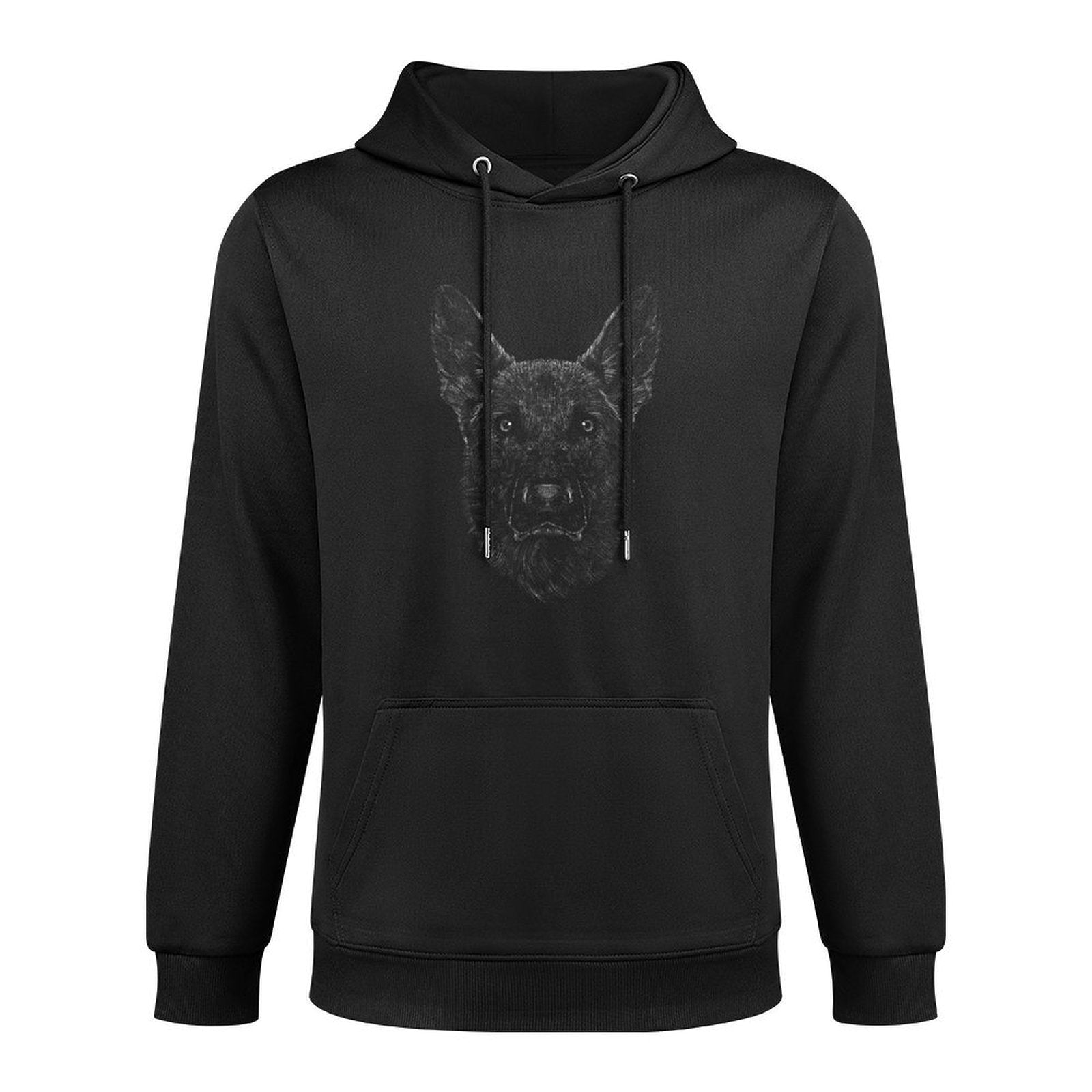 German Shepherd Lover Motif Dog Owner Versatile Streetwear Hoodie