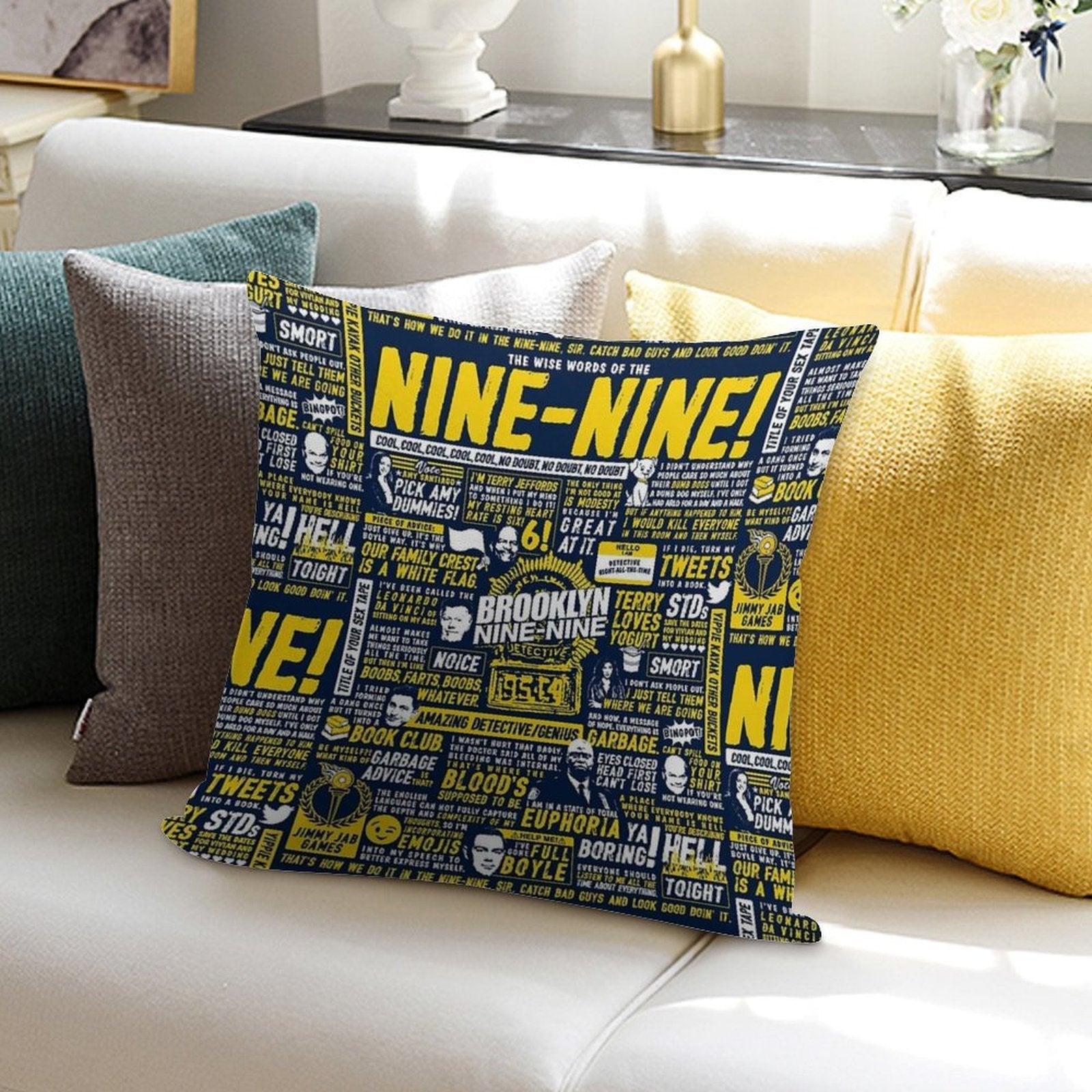 Wise Words of The Nine-Nine Soft Washable Throw Pillow