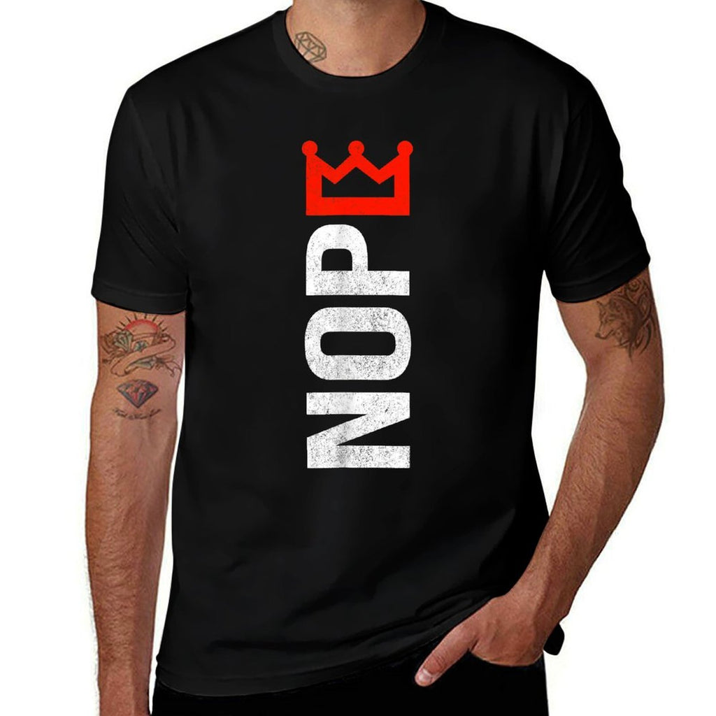No Kings Protest Sign Vertical June 14th American USA  Cotton T-Shirt