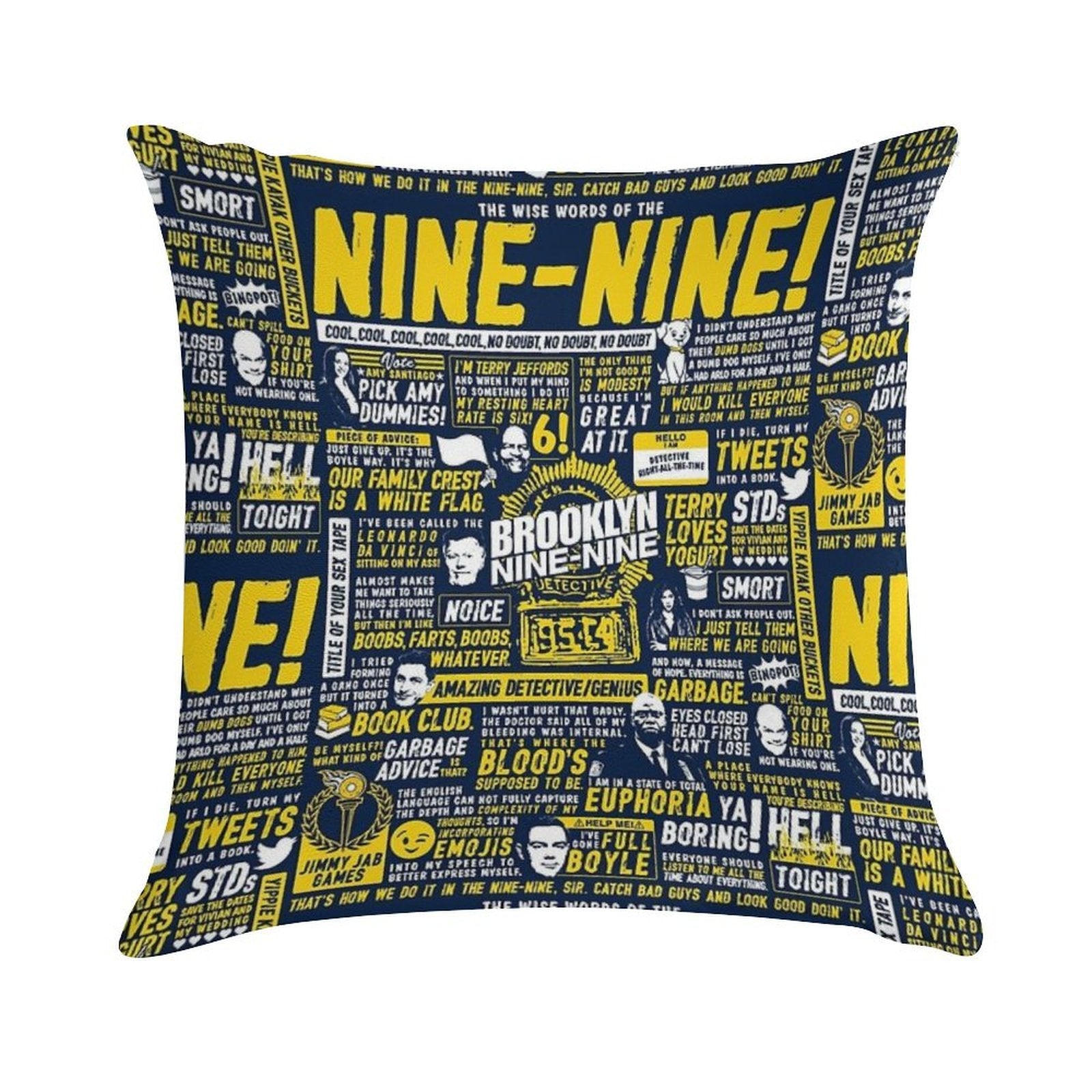 Wise Words of The Nine-Nine Soft Washable Throw Pillow