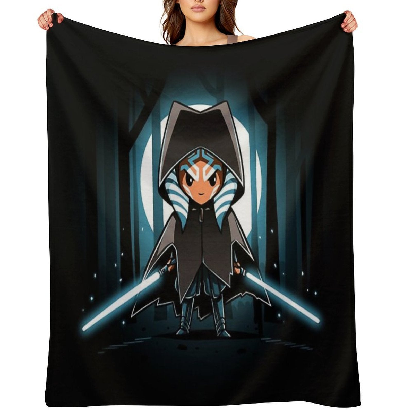Ahsoka Tano Velvety-soft Throw Blanket