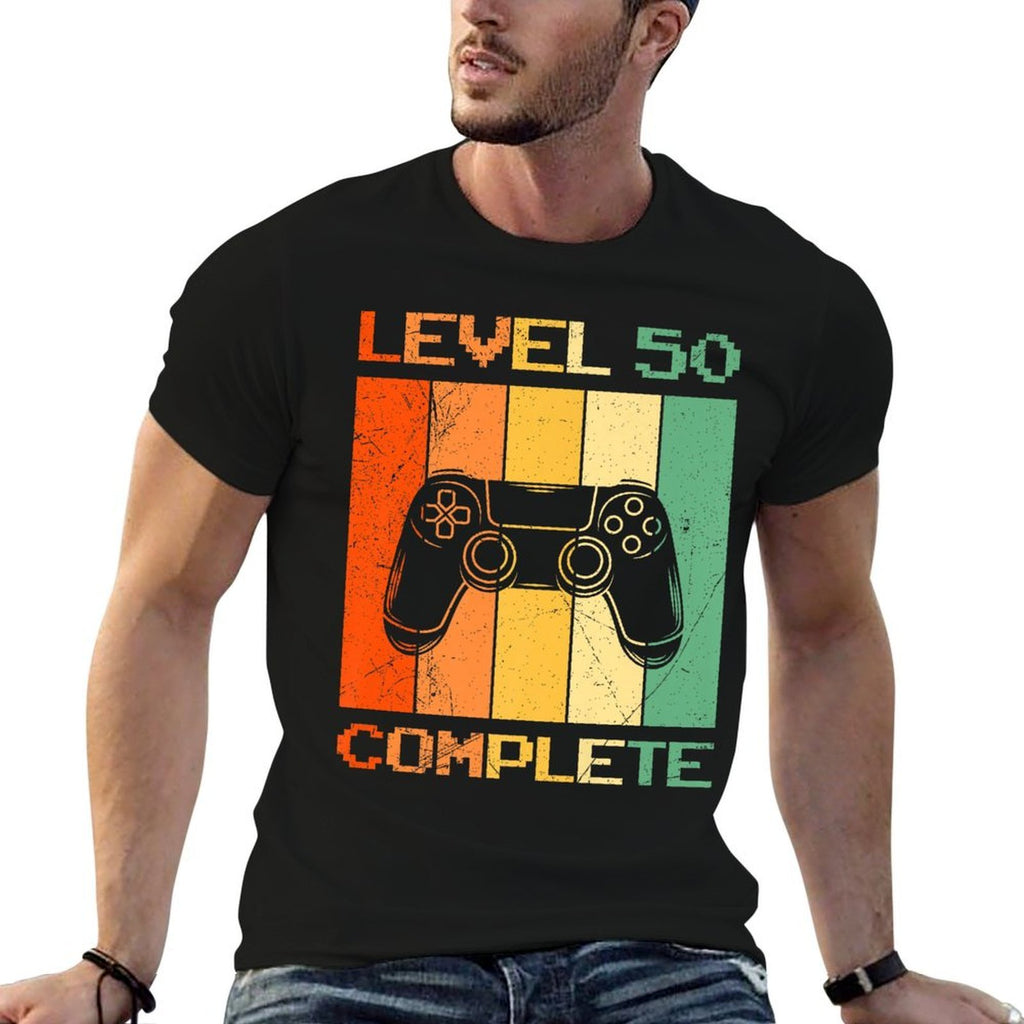 50th Birthday LEVEL 50 COMPLETE Party B-Day 50 Years Premium  Quick-drying T-Shirt