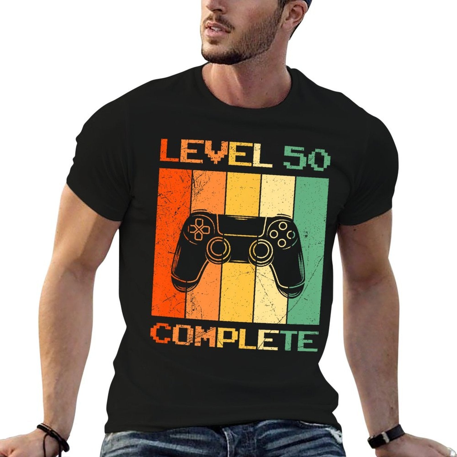 50th Birthday LEVEL 50 COMPLETE Party B-Day 50 Years Premium  Quick-drying T-Shirt