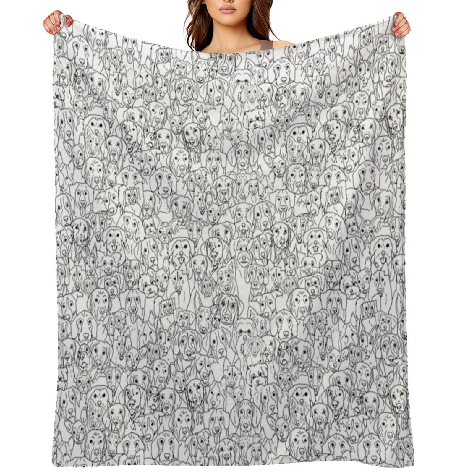 Dogs Eco-conscious Throw Blanket