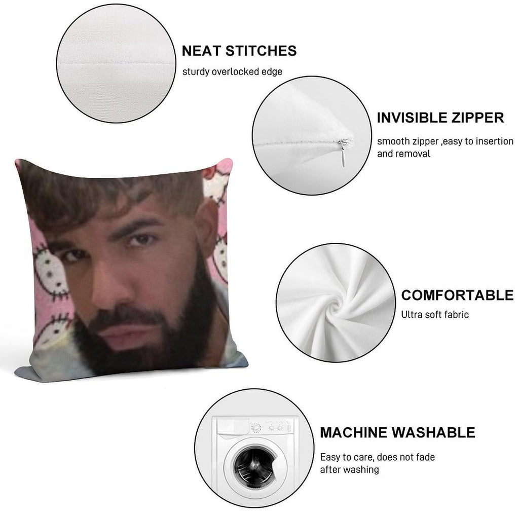 BBL Drake Soft High-Density Material Throw Pillow