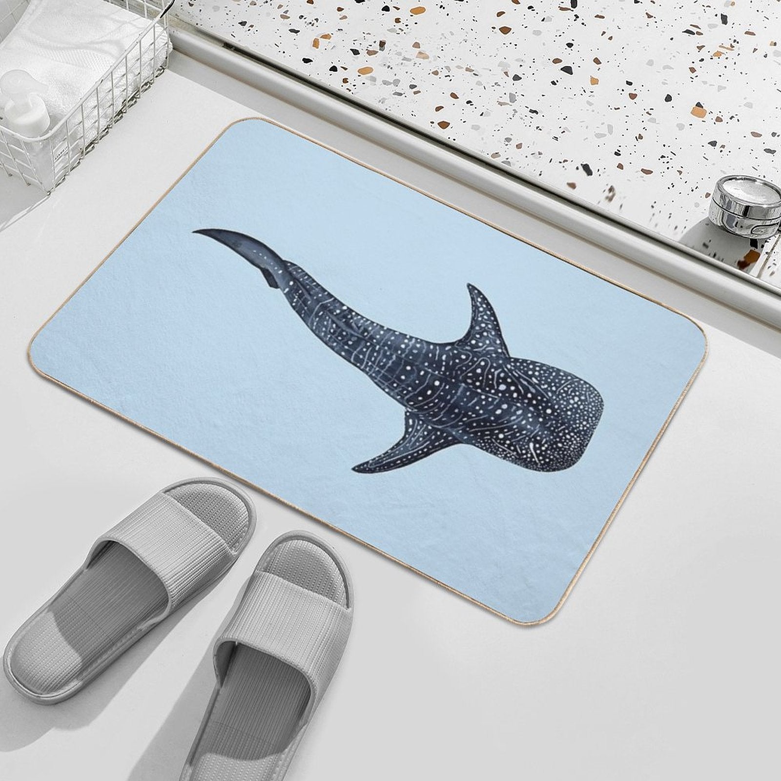 WHALE SHARK II-Rhincodon Typus  Non-Slip Bath Mat