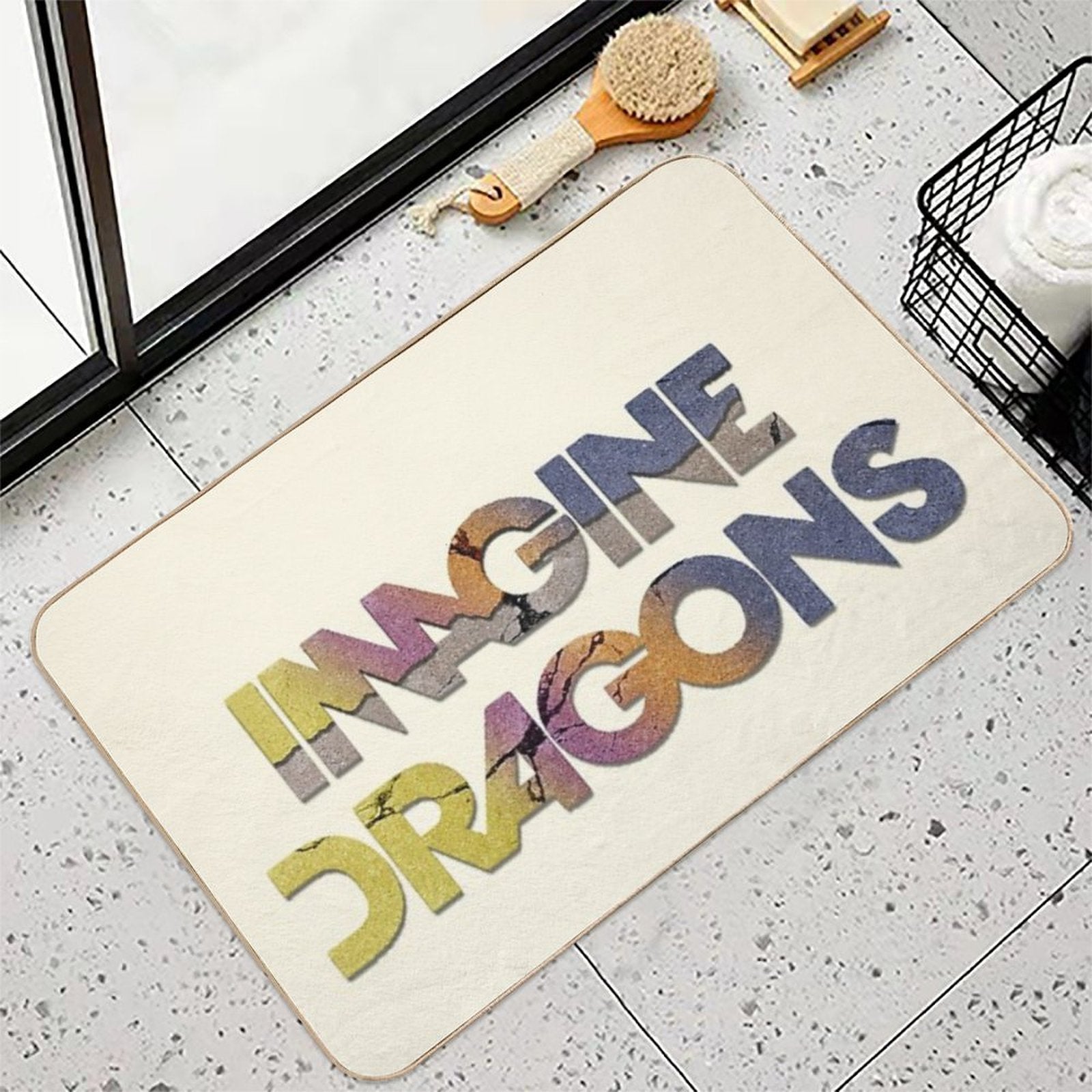 Imagine Dragons Cracks  Repositionable Bath Mat