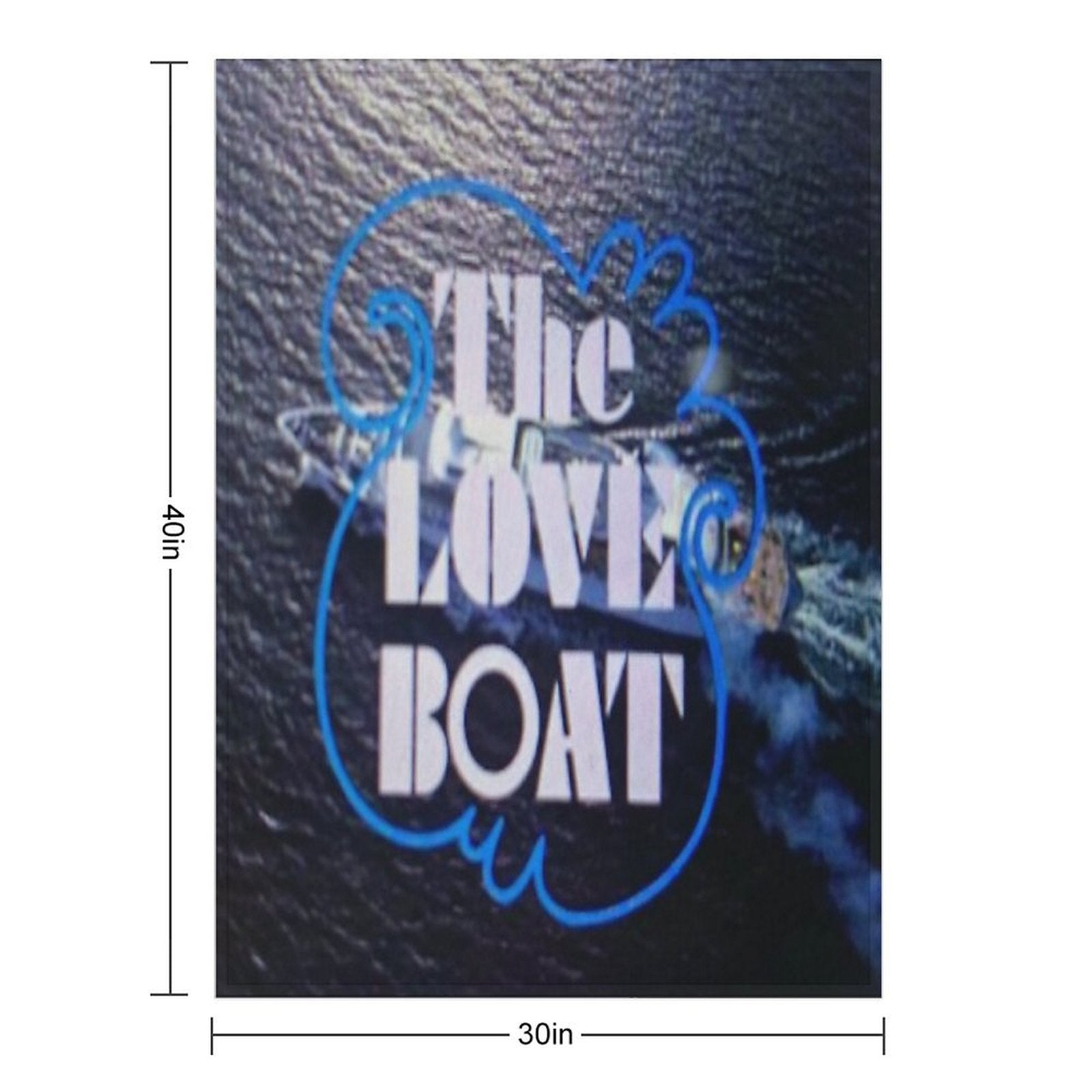 The Love Boat Eco-conscious Throw Blanket
