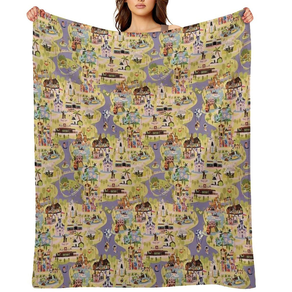 A Walk in The Park Plush Throw Blanket