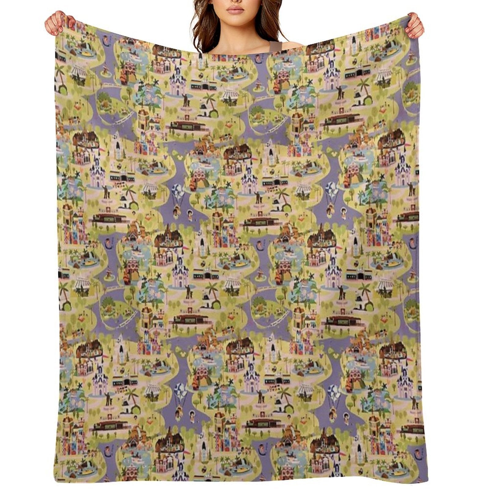A Walk in The Park Plush Throw Blanket
