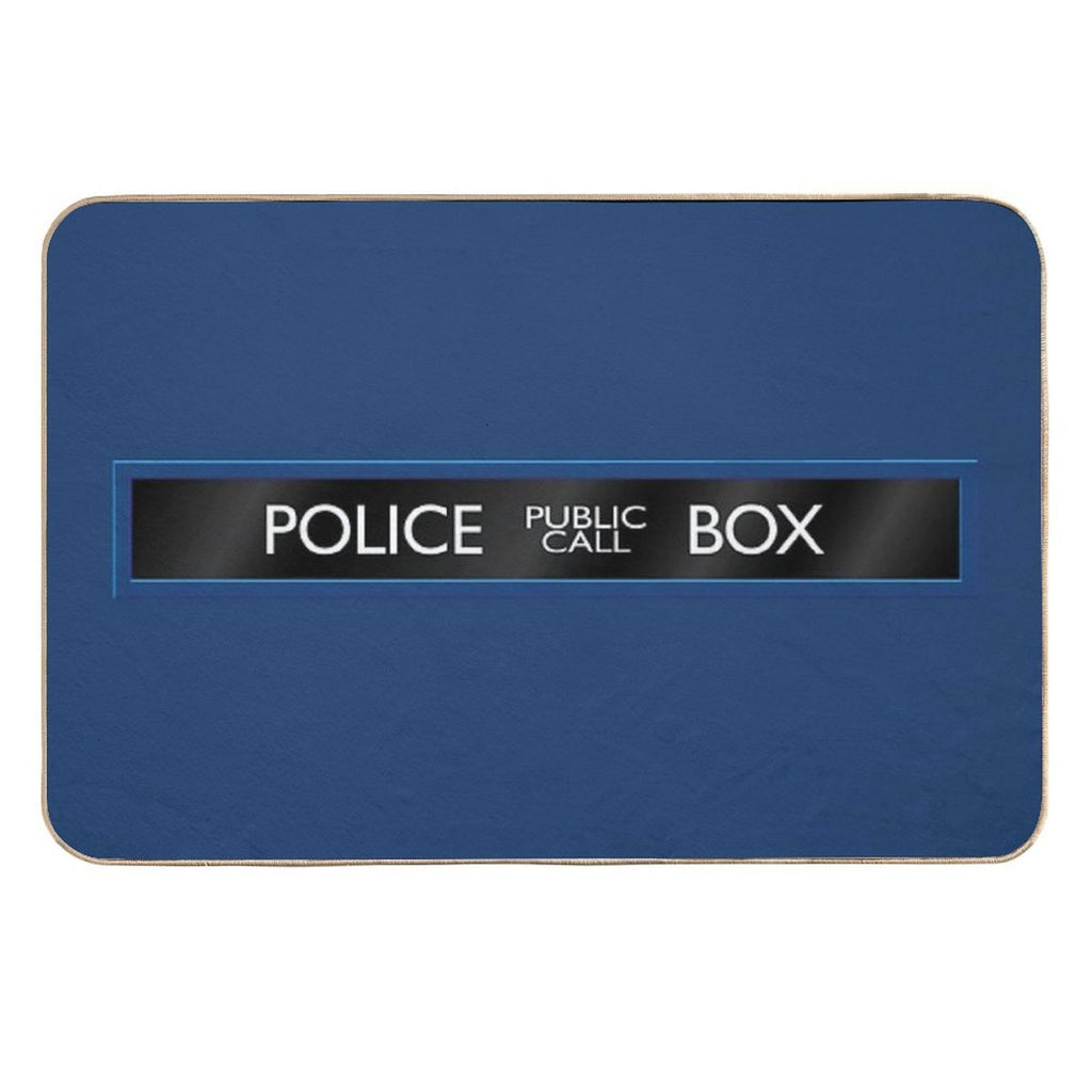Police Box  Easy To Clean Bath Mat