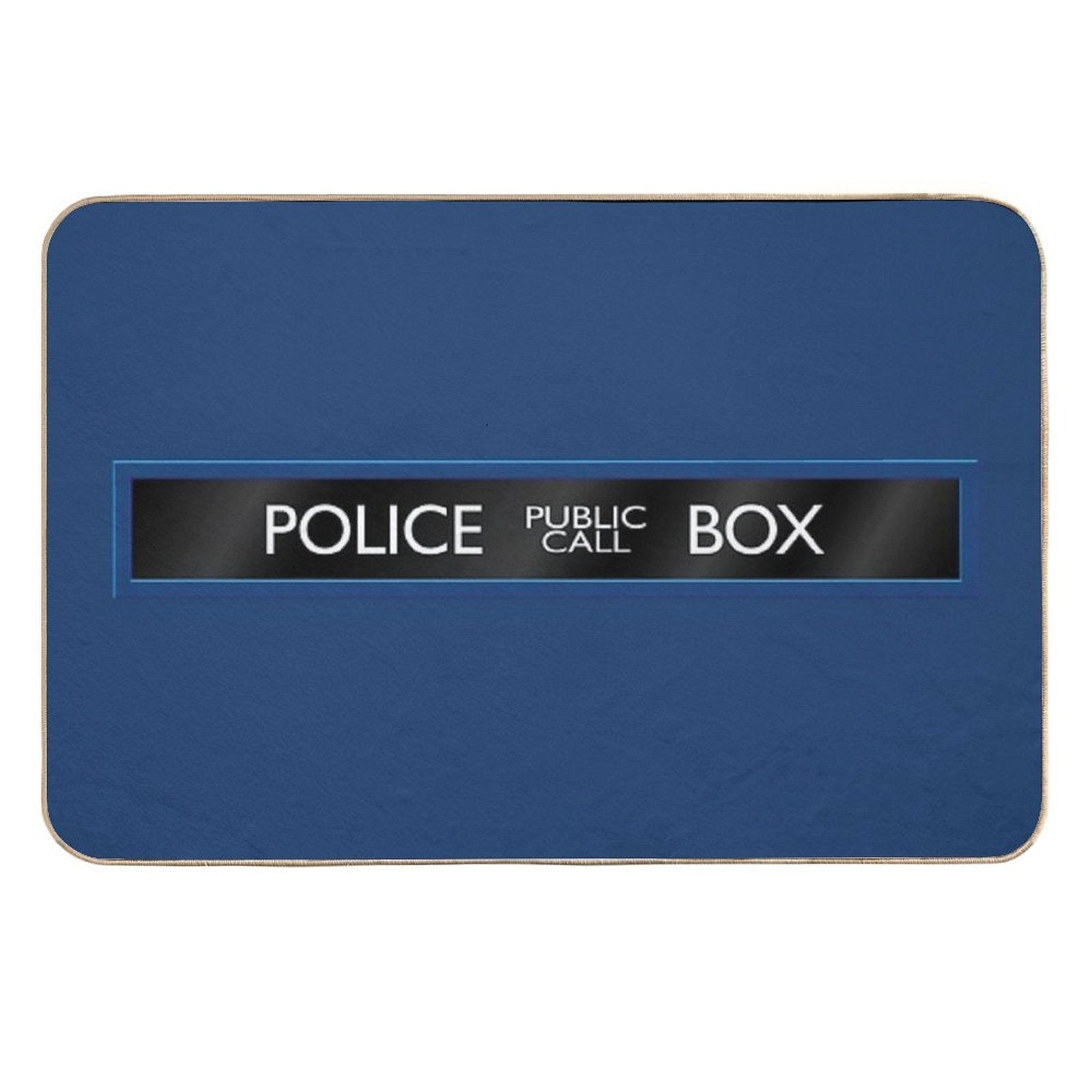 Police Box  Easy To Clean Bath Mat