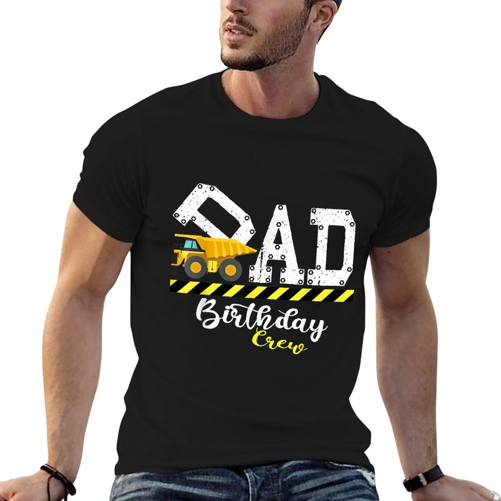 B-Day Party Dad Birthday Crew Construction Birthday Party  Breathable T-Shirt