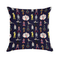 The Bowie Experience Line-up Soft Ultra-Soft Texture Throw Pillow