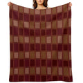 Chessboard Net  Pattern Velvety-soft Throw Blanket