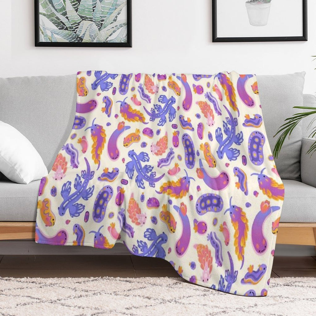 Sea Slug - Pastel Shrink-resistant Throw Blanket