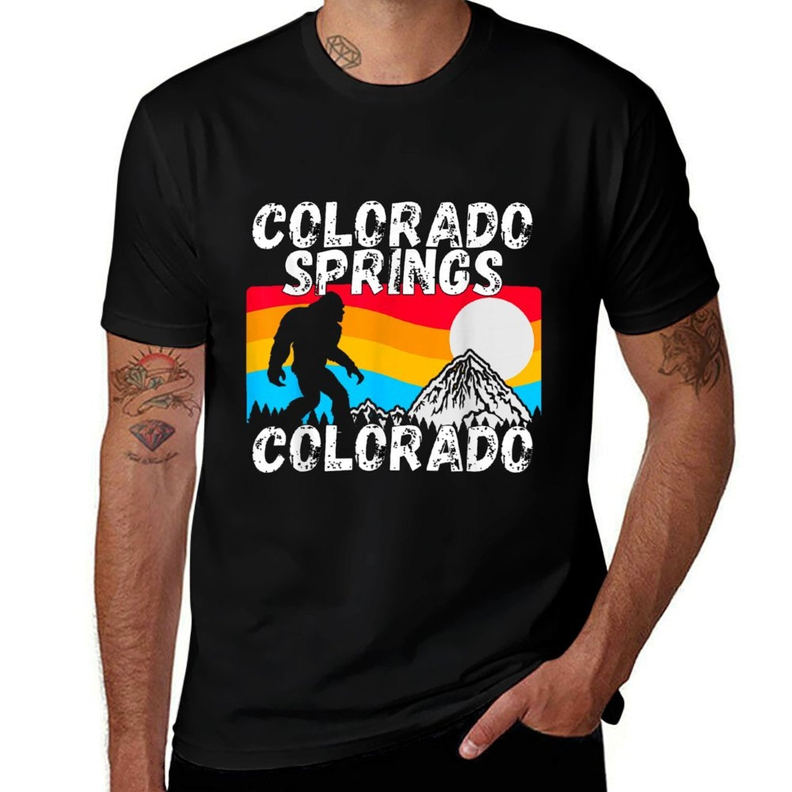 Retro Colorado Springs Colorado Apparel  Versatile T-Shirt