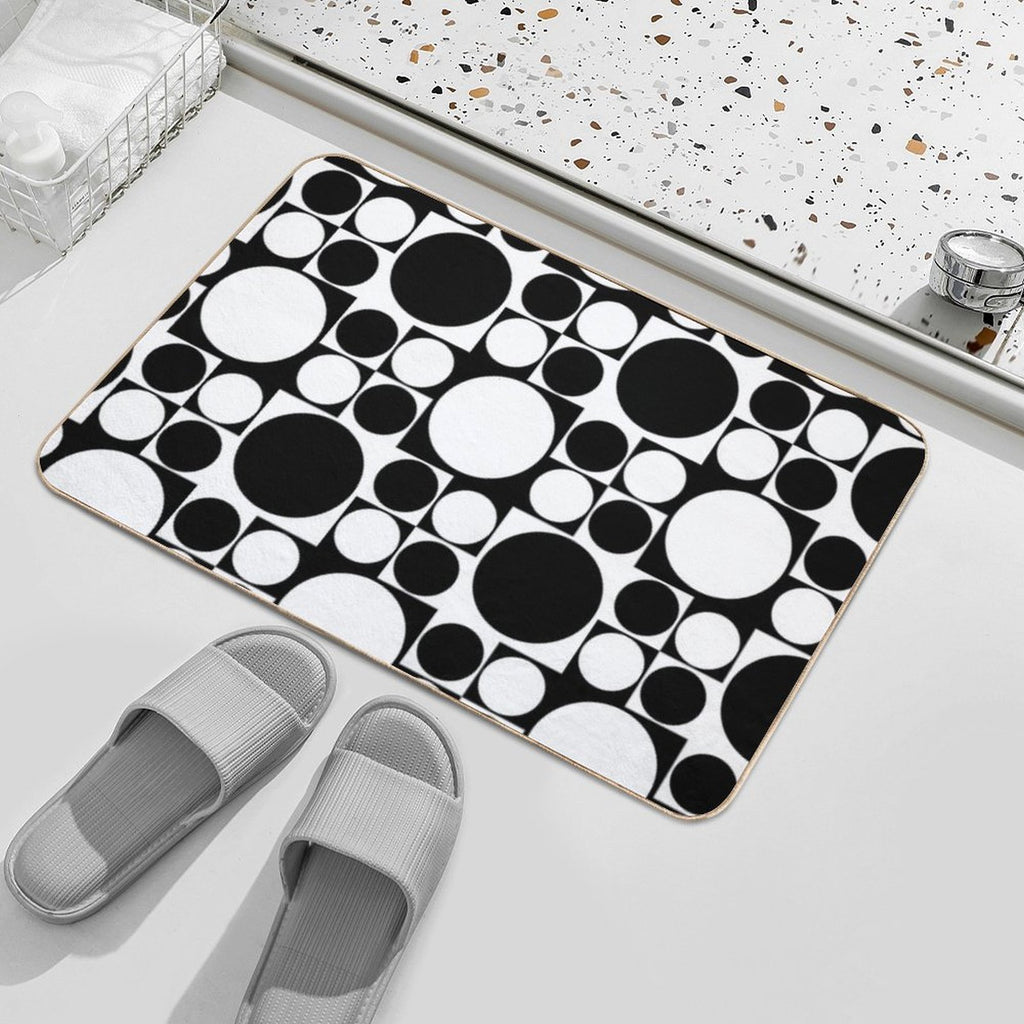 Mod Op Art Dress  Long-Lasting Bath Mat